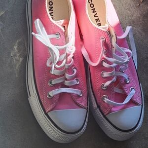 Converse Vibrant Pink Canvas Sneakers